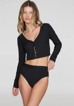 The Cropped Cardigan - Modal Silk Rib