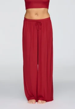 The Drawstring Pant - Modal Silk Rib