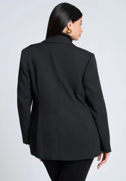 The Fluid Crepe Longline Blazer