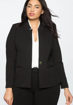 The Ultimate Stretch One Button Blazer