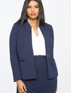 The Ultimate Stretch One Button Blazer