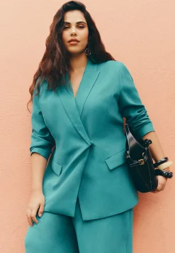 Tie Waist Soft Suiting Blazer