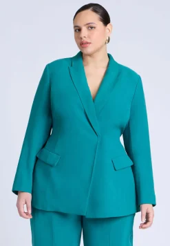 Tie Waist Soft Suiting Blazer