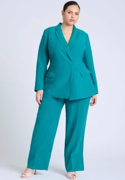 Tie Waist Soft Suiting Blazer