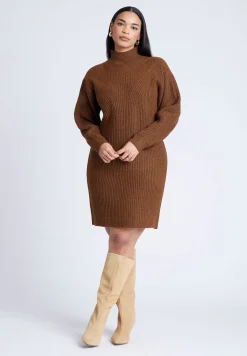 Turtleneck Mini Sweater Dress
