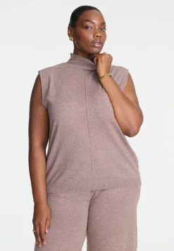 Turtleneck Sleeveless Sweater