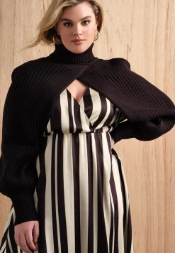 Turtleneck Sweater Sleeve Scarf