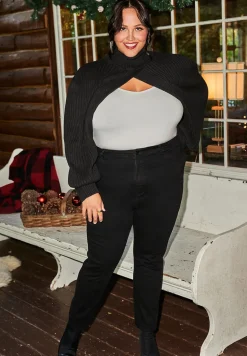 Turtleneck Sweater Sleeve Scarf