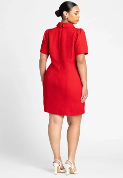 Tweed Mini Shirt Dress