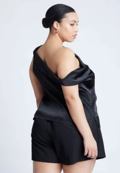Twisted Satin Top