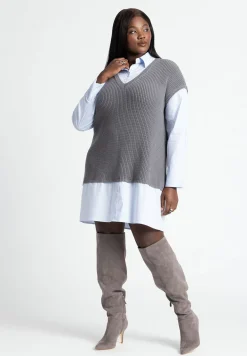 Twofer Shirt Dress