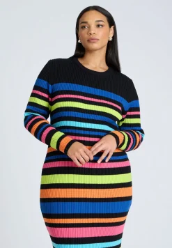 Variegated Stripe Maxi Dress